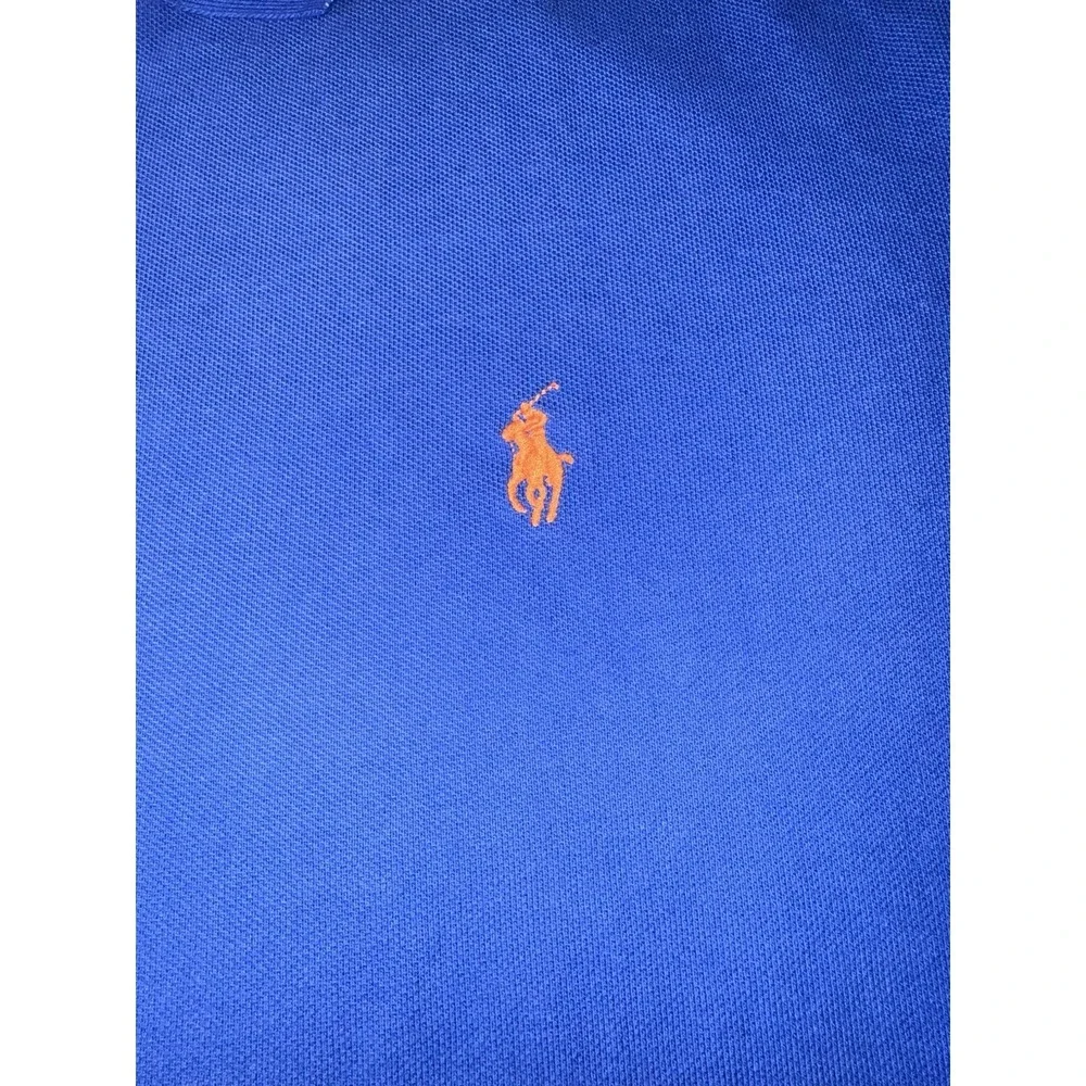 Polo Ralph Lauren Polo Shirt‎ Mens Blue XL Long Sleeve Logo Blue Collared